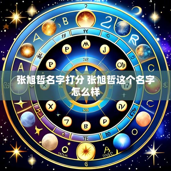 张旭哲名字打分 张旭哲这个名字怎么样
