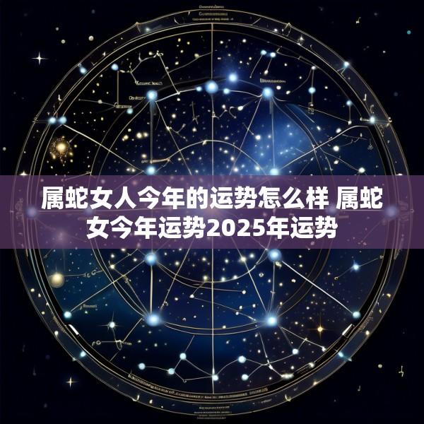 属蛇女人今年的运势怎么样 属蛇女今年运势2025年运势