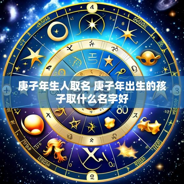 庚子年生人取名 庚子年出生的孩子取什么名字好