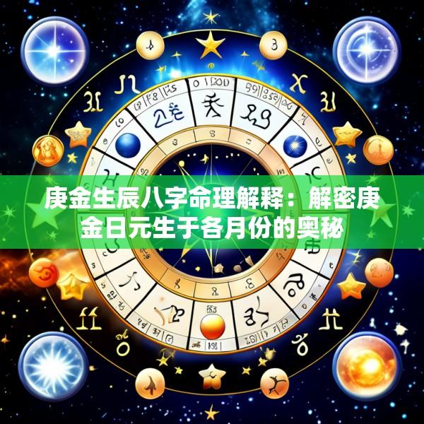 庚金生辰八字命理解释：解密庚金日元生于各月份的奥秘