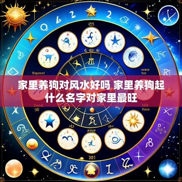 家里养狗对风水好吗 家里养狗起什么名字对家里最旺