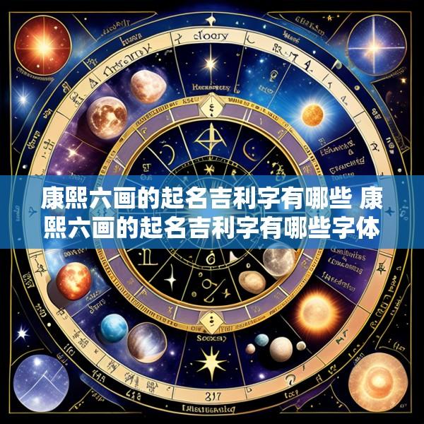 康熙六画的起名吉利字有哪些 康熙六画的起名吉利字有哪些字体