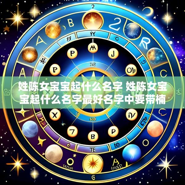 姓陈女宝宝起什么名字 姓陈女宝宝起什么名字最好名字中要带楠