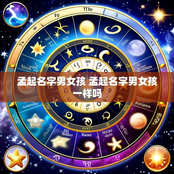 孟起名字男女孩 孟起名字男女孩一样吗