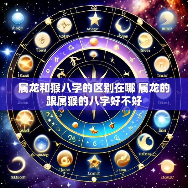属龙和猴八字的区别在哪 属龙的跟属猴的八字好不好