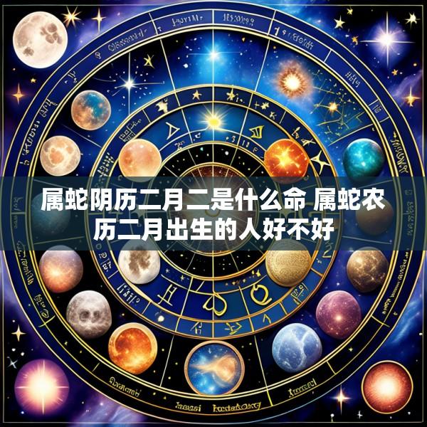 属蛇阴历二月二是什么命 属蛇农历二月出生的人好不好