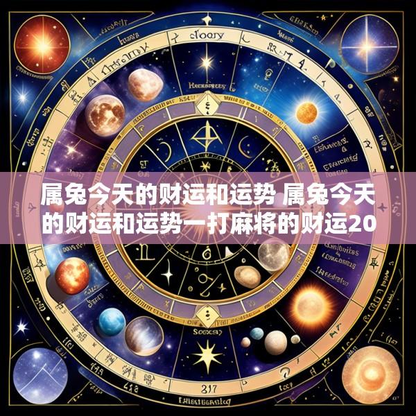 属兔今天的财运和运势 属兔今天的财运和运势一打麻将的财运2025.3.19