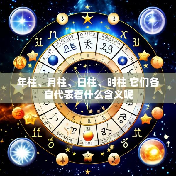 年柱、月柱、日柱、时柱 它们各自代表着什么含义呢