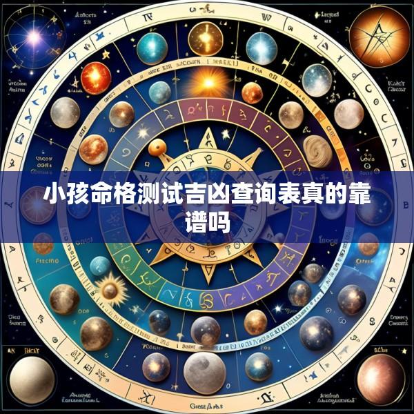 小孩命格测试吉凶查询表真的靠谱吗