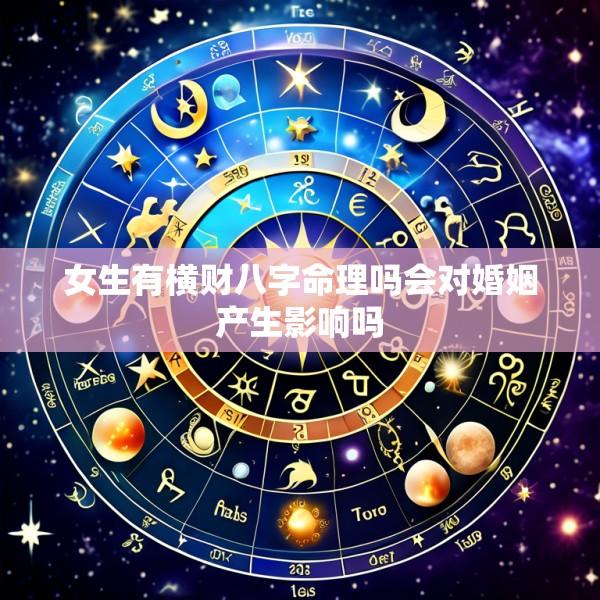 女生有横财八字命理吗会对婚姻产生影响吗