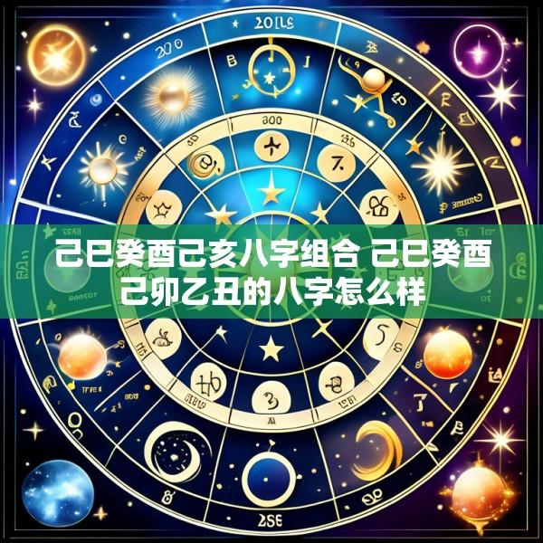 己巳癸酉己亥八字组合 己巳癸酉己卯乙丑的八字怎么样