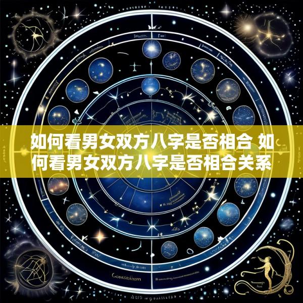 如何看男女双方八字是否相合 如何看男女双方八字是否相合关系