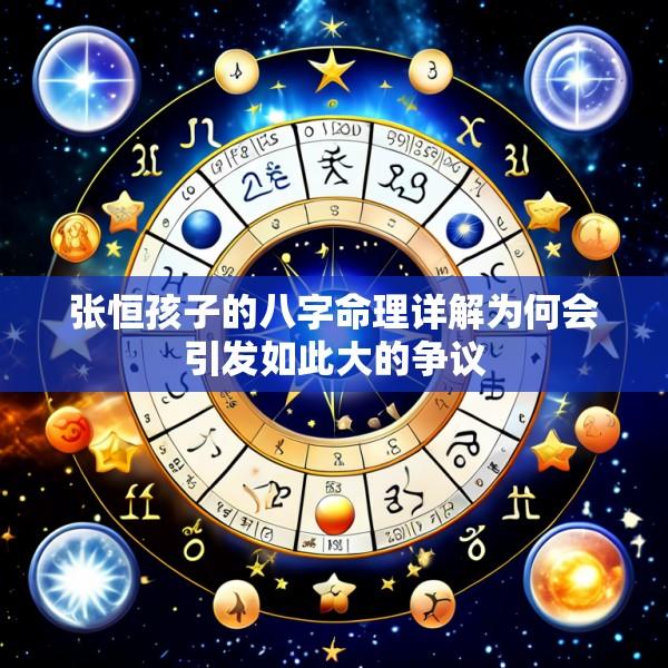 张恒孩子的八字命理详解为何会引发如此大的争议