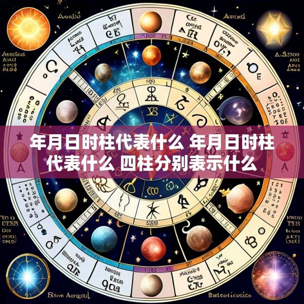 年月日时柱代表什么 年月日时柱代表什么 四柱分别表示什么
