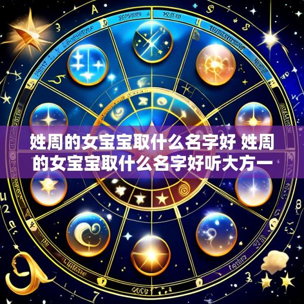 姓周的女宝宝取什么名字好 姓周的女宝宝取什么名字好听大方一点