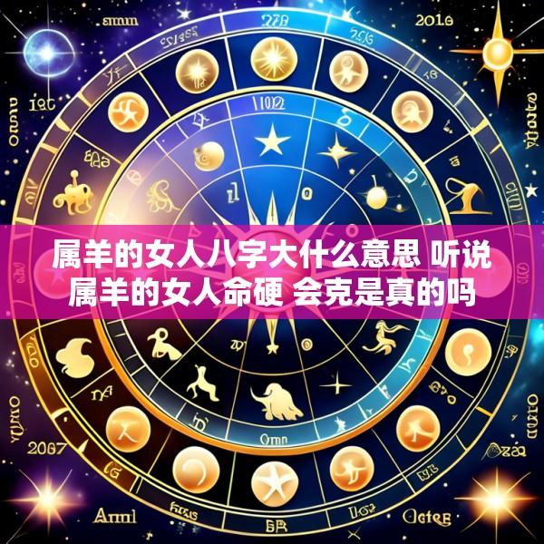 属羊的女人八字大什么意思 听说属羊的女人命硬 会克是真的吗
