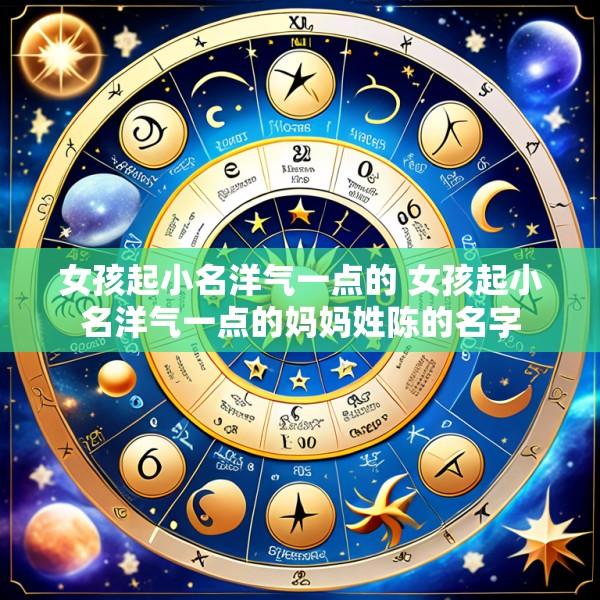 女孩起小名洋气一点的 女孩起小名洋气一点的妈妈姓陈的名字