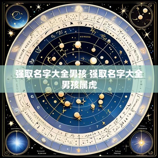 强取名字大全男孩 强取名字大全男孩属虎