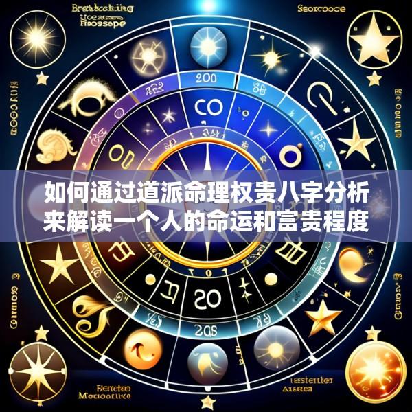 如何通过道派命理权贵八字分析来解读一个人的命运和富贵程度
