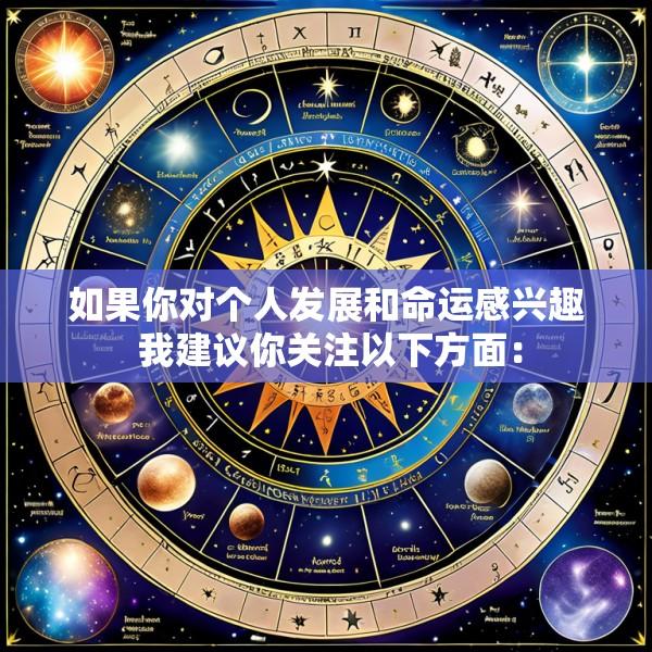 如果你对个人发展和命运感兴趣 我建议你关注以下方面：