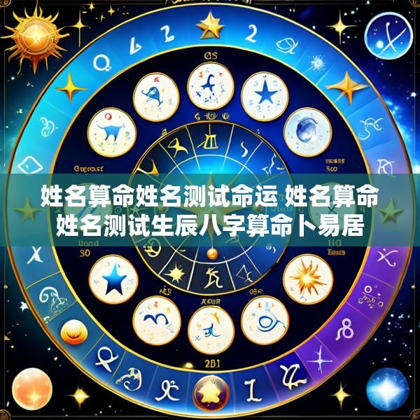 姓名算命姓名测试命运 姓名算命姓名测试生辰八字算命卜易居