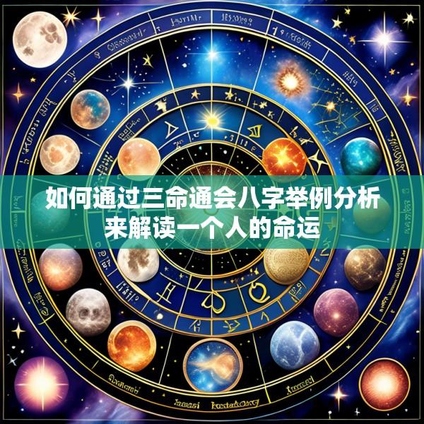 如何通过三命通会八字举例分析来解读一个人的命运