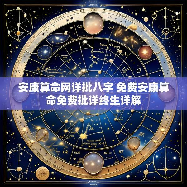 安康算命网详批八字 免费安康算命免费批详终生详解
