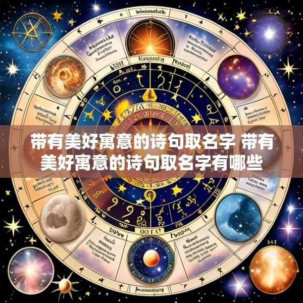 带有美好寓意的诗句取名字 带有美好寓意的诗句取名字有哪些
