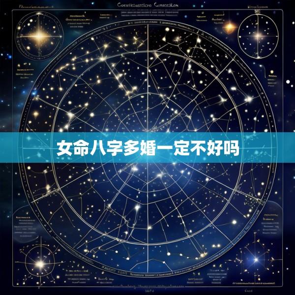 女命八字多婚一定不好吗