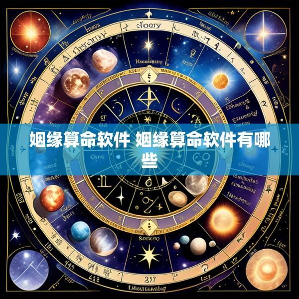 姻缘算命软件 姻缘算命软件有哪些