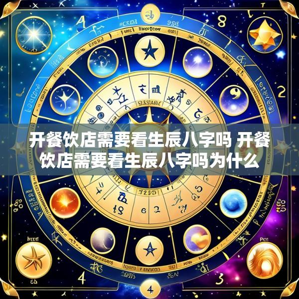 开餐饮店需要看生辰八字吗 开餐饮店需要看生辰八字吗为什么