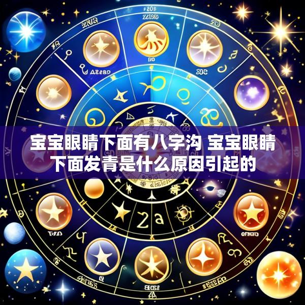 宝宝眼睛下面有八字沟 宝宝眼睛下面发青是什么原因引起的