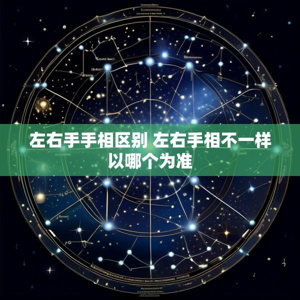 左右手手相区别 左右手相不一样以哪个为准