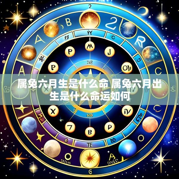 属兔六月生是什么命 属兔六月出生是什么命运如何
