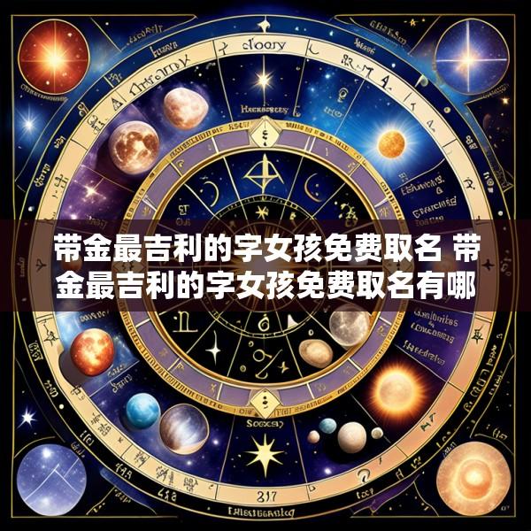 带金最吉利的字女孩免费取名 带金最吉利的字女孩免费取名有哪些