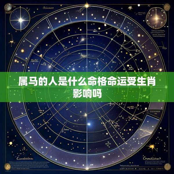 属马的人是什么命格命运受生肖影响吗