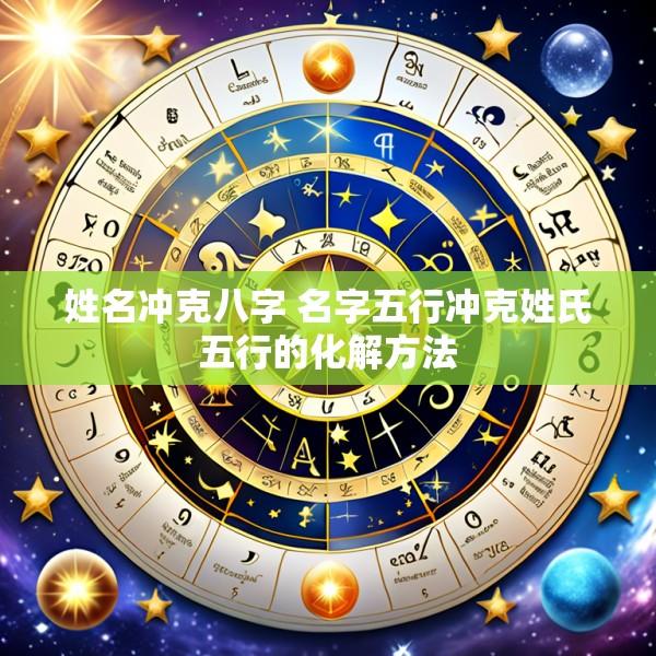 姓名冲克八字 名字五行冲克姓氏五行的化解方法