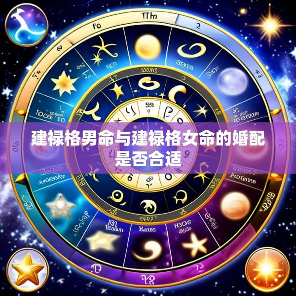 建禄格男命与建禄格女命的婚配是否合适
