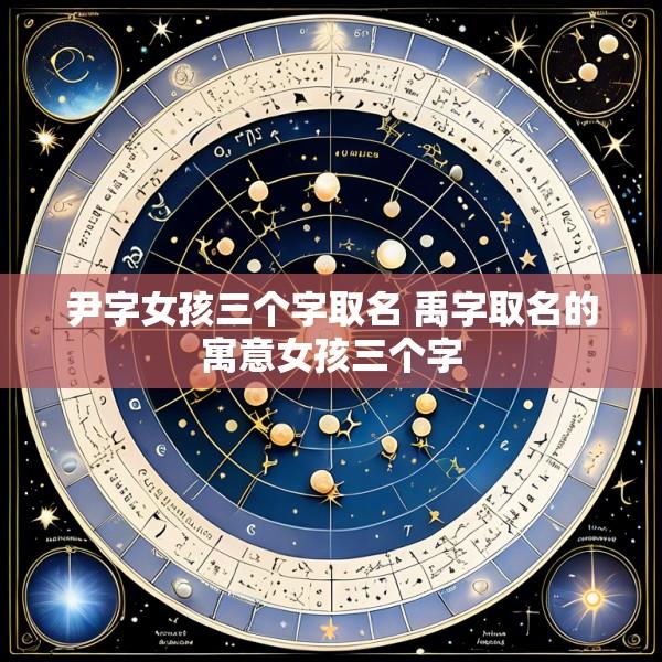 尹字女孩三个字取名 禹字取名的寓意女孩三个字