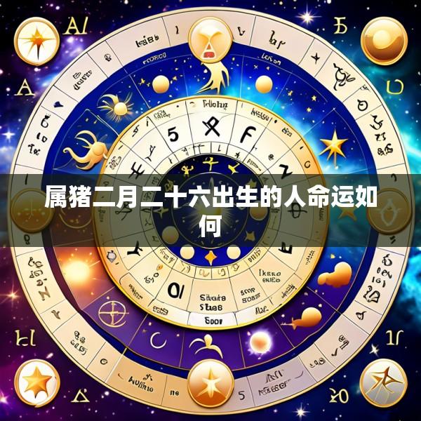 属猪二月二十六出生的人命运如何