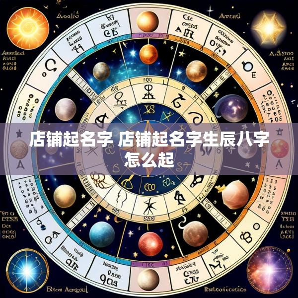 店铺起名字 店铺起名字生辰八字怎么起