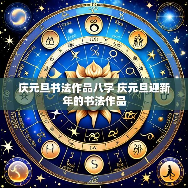 庆元旦书法作品八字 庆元旦迎新年的书法作品