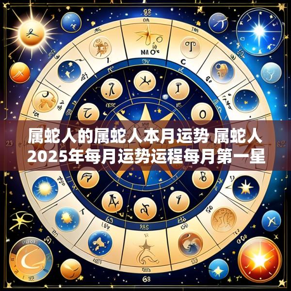 属蛇人的属蛇人本月运势 属蛇人2025年每月运势运程每月第一星座网