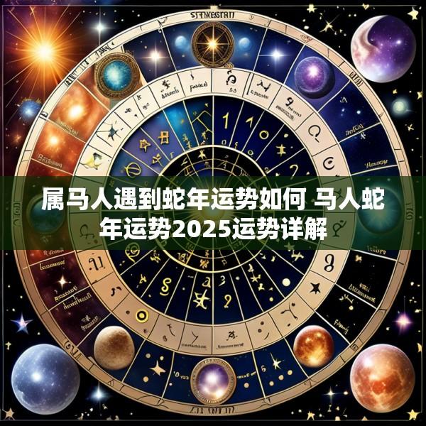 属马人遇到蛇年运势如何 马人蛇年运势2025运势详解
