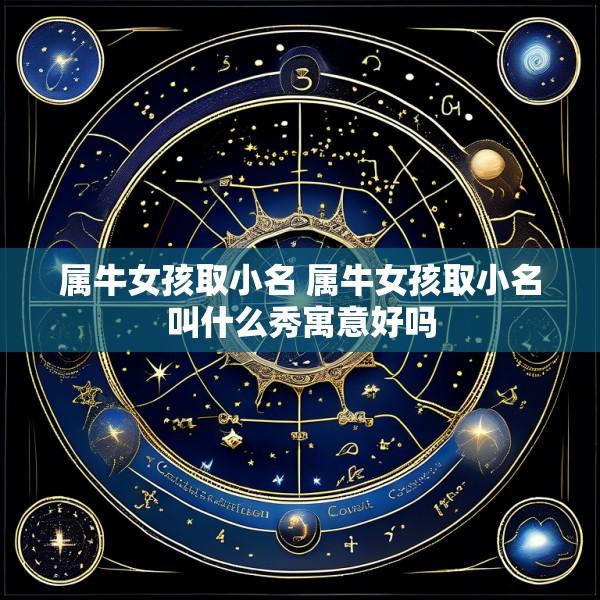 属牛女孩取小名 属牛女孩取小名叫什么秀寓意好吗