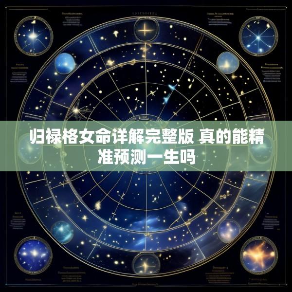 归禄格女命详解完整版 真的能精准预测一生吗