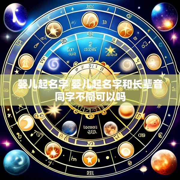 婴儿起名字 婴儿起名字和长辈音同字不同可以吗