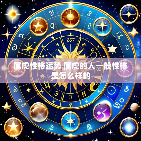 属虎性格运势 属虎的人一般性格是怎么样的