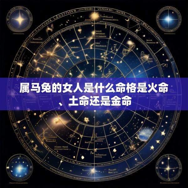 属马兔的女人是什么命格是火命、土命还是金命