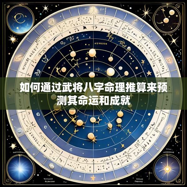 如何通过武将八字命理推算来预测其命运和成就